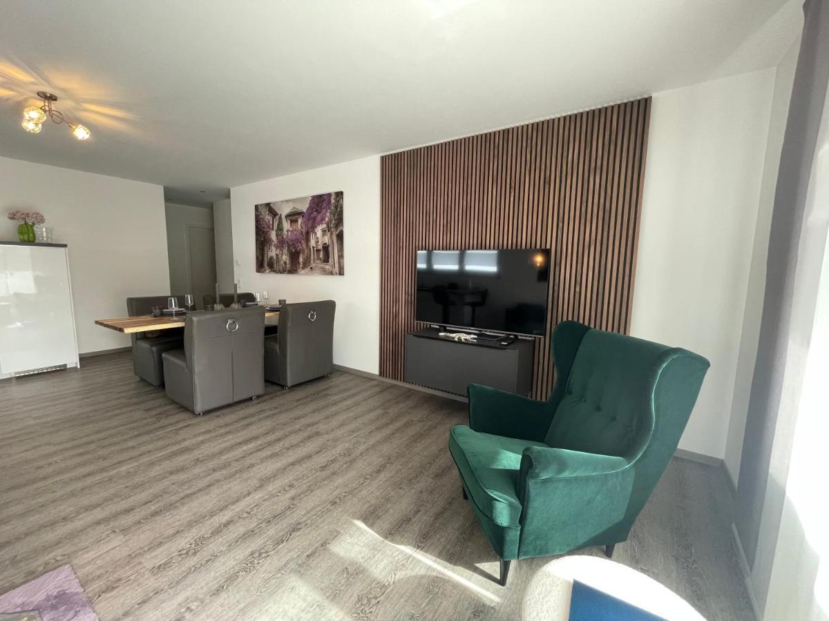 Exklusive Wohnung Zentral Mit Grossem Balkon Losheim Ngoại thất bức ảnh